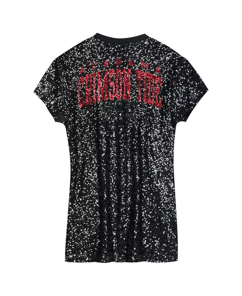 Outerstuff Preschool Black Alabama Crimson Tide Sequin V-neck Dress 3