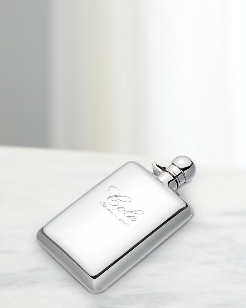 Cunill America Personalized Sterling Silver Hip Flask