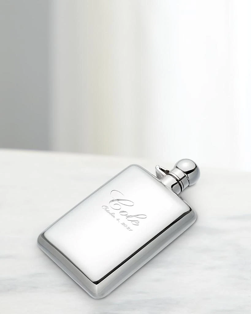Cunill America Personalized Sterling Silver Hip Flask 1