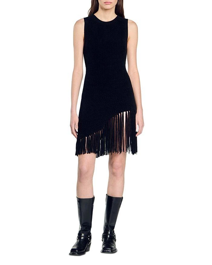 Sandro Vanessa Fringed Dress 5