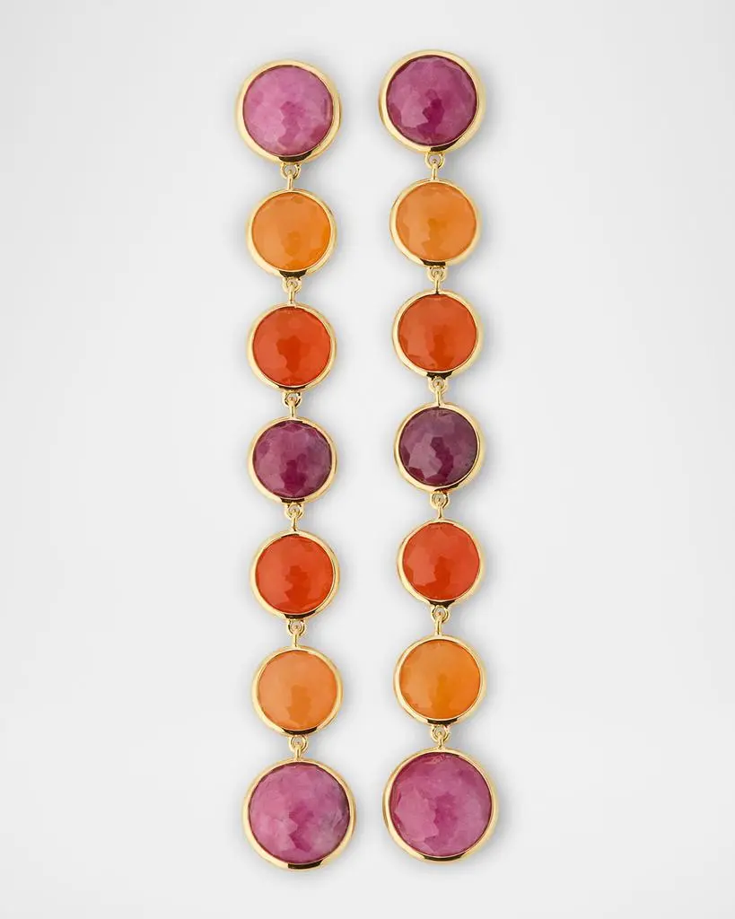 Ippolita Lollipop 18K Yellow Gold 7-Stone Chandelier Drop Earrings