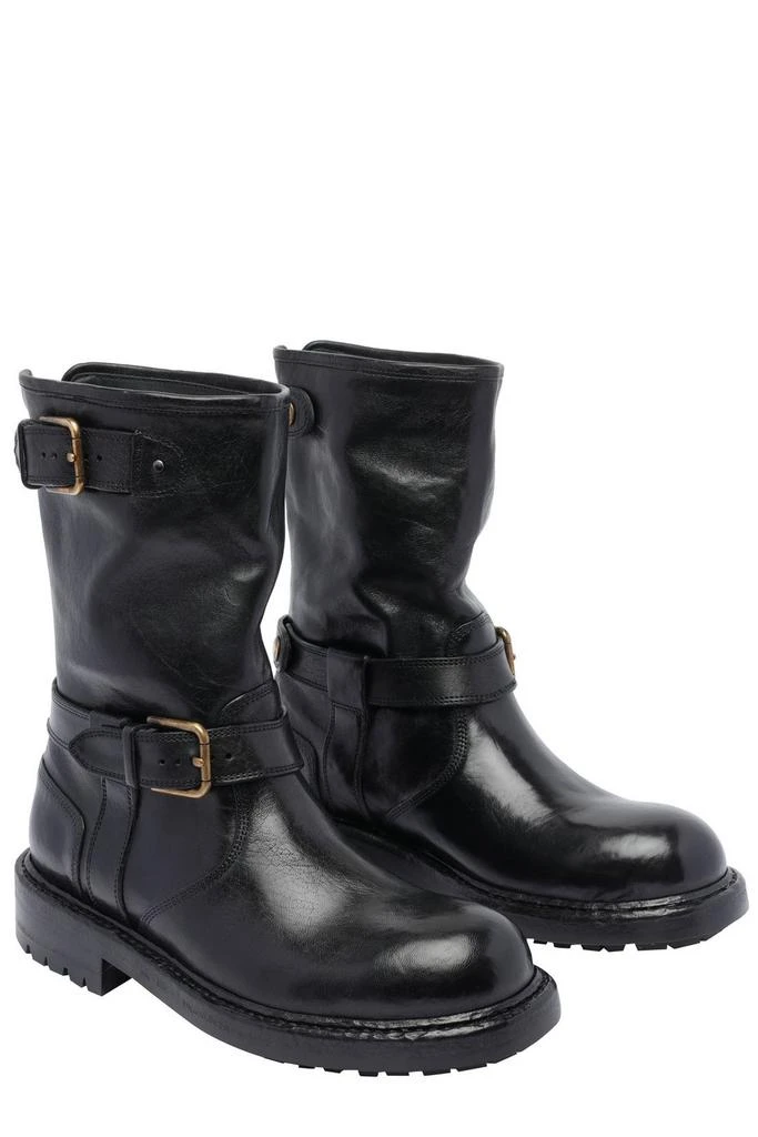 Dolce 
Gabbana Dolce 
Gabbana Horseride Round Toe Biker Boots 4
