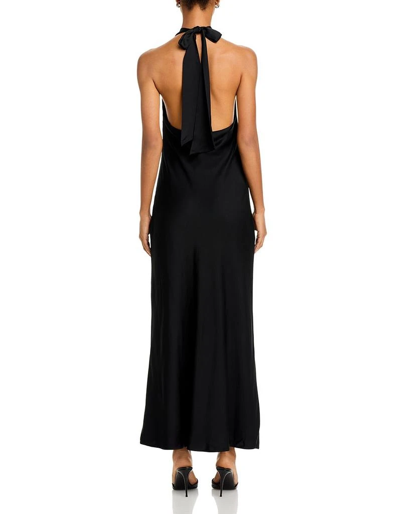 FRENCH CONNECTION Ennis Satin Halter Dress 4