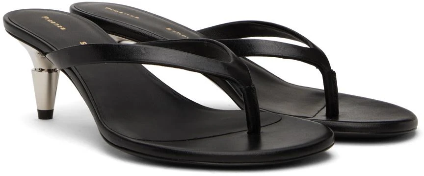 Proenza Schouler Black Spike Flip Flop Heels 4