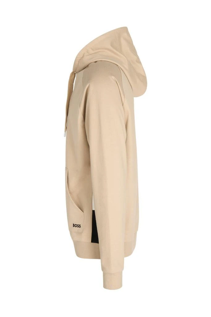 Hugo Boss Boss Hugo Boss Logo Embroidered Drawstring Hoodie 3