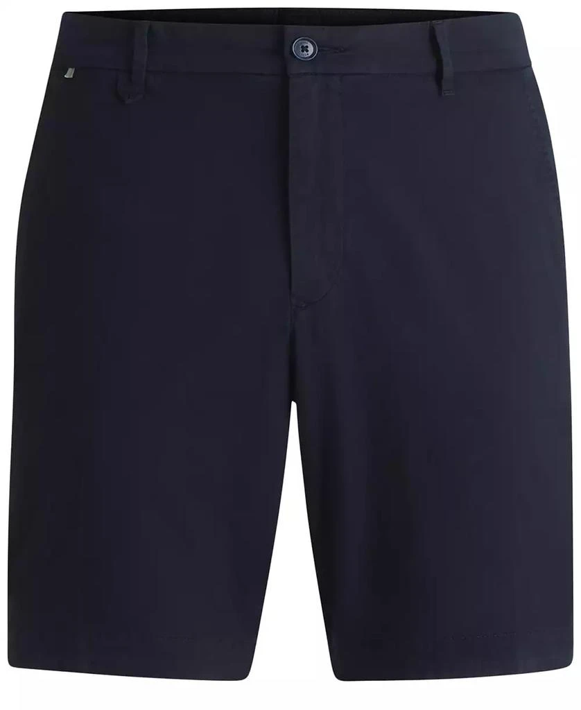 Hugo Boss Men's Cotton-Twill Slim-Fit Shorts 4