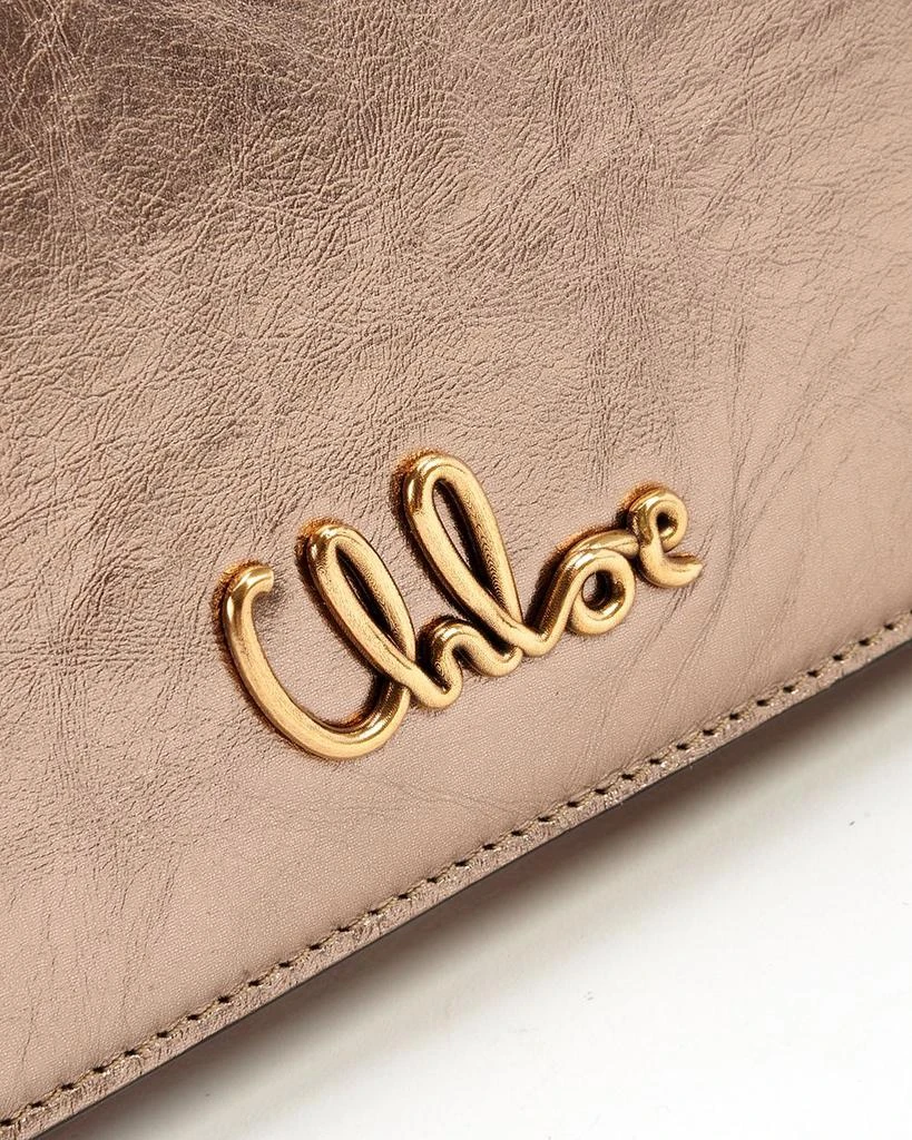 Chloé Iconic Leather Flap Wallet On Chain 6