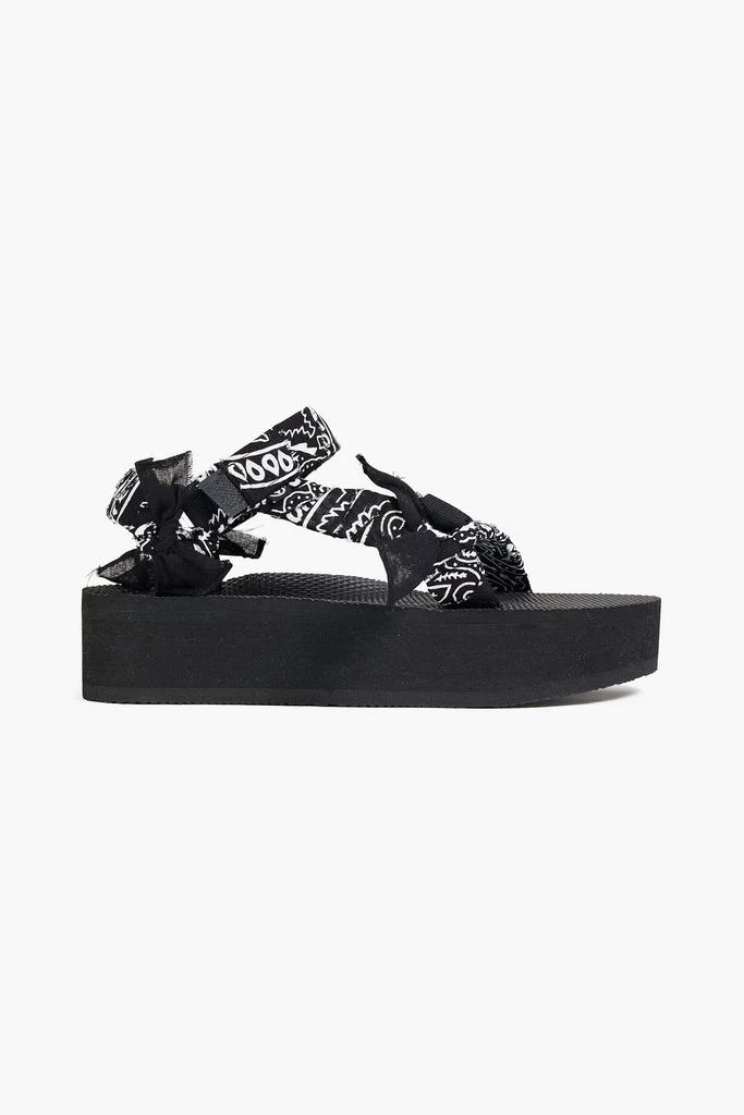 ARIZONA LOVE Trekky printed canvas platform sandals 1