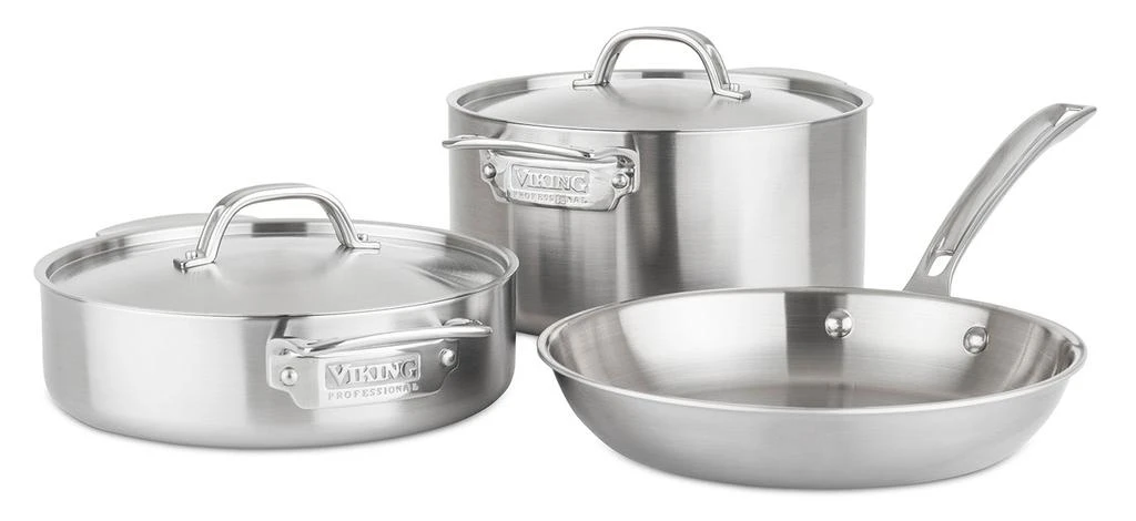 Viking Professional 5-Ply Hollow Forged 5 Piece Cookware Set 1