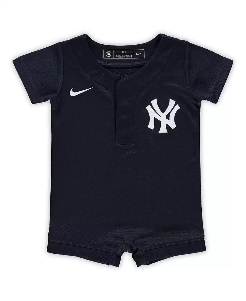 NIKE Newborn and Infant Boys and Girls Navy New York Yankees Official Jersey Romper