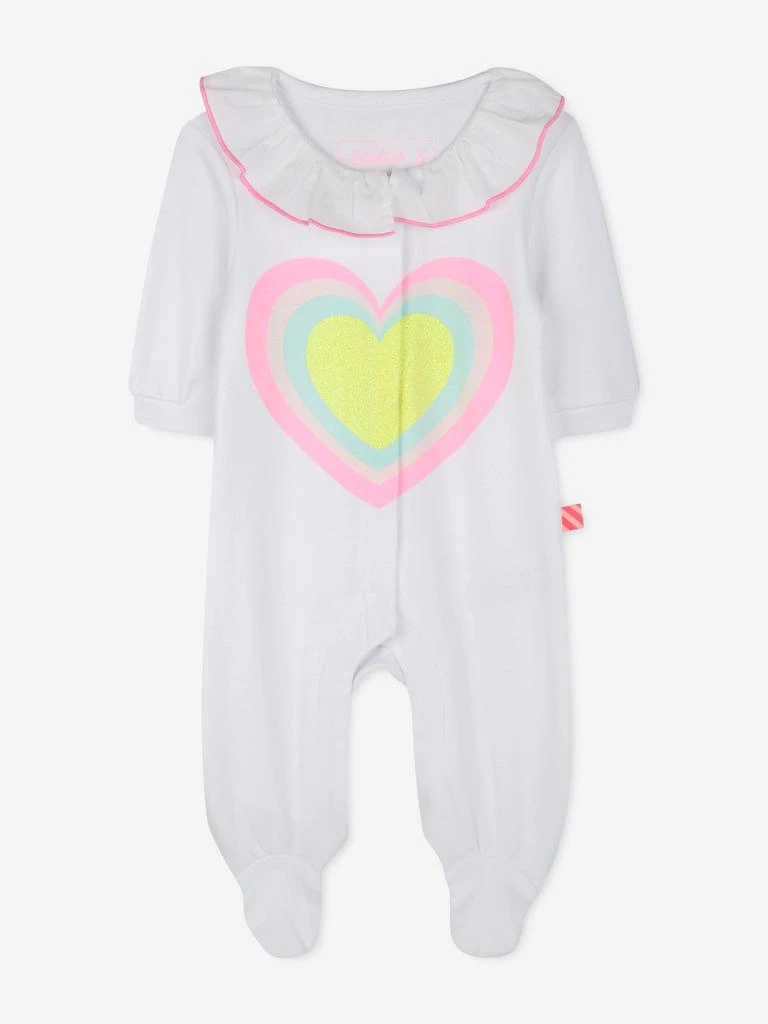 Billieblush Billieblush Baby Girls Heart Babygrow in White 1