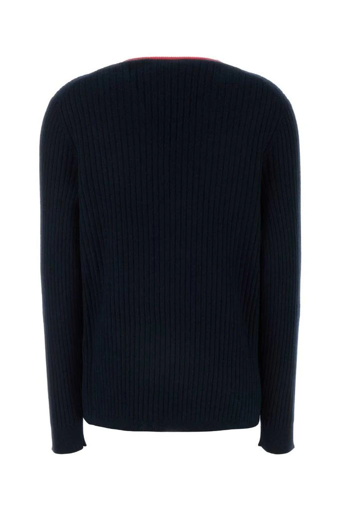Miu Miu Miu Miu Logo-Embroidered V-Neck Jumper 2
