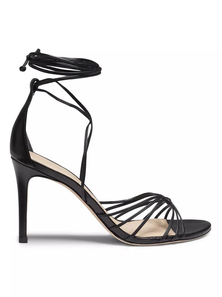 22élevé Ankle Wrap 90MM Leather High Heel Sandals - Sandals - Free ...