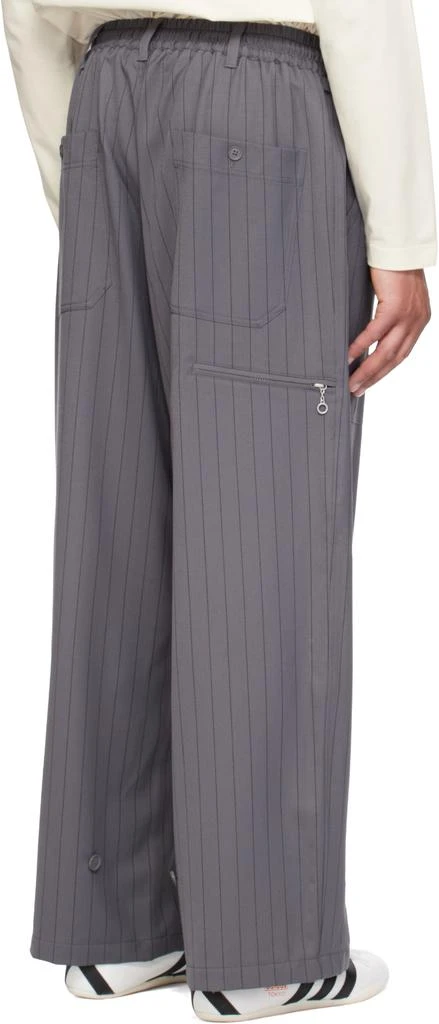 Y-3 Gray Wool Trousers 3