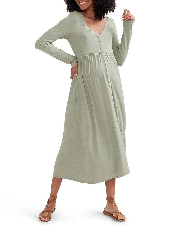 HATCH The Softest Rib Nursing Dress 1