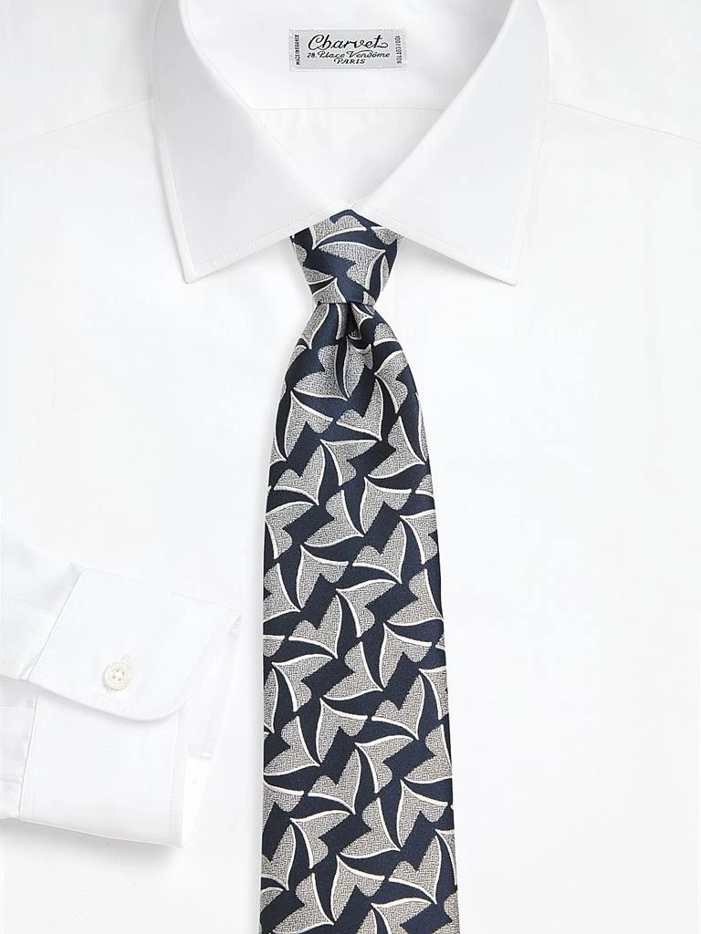 Charvet Whale Tail Jacquard Silk Tie 2