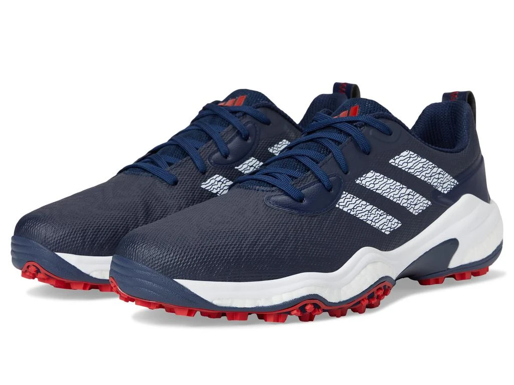 adidas Men Codechaos 25 Spikeless Golf Shoes Collegiate Navy/Cloud White/Better Scarlet / 8 adidas Men Codechaos 25 Spikeless Golf Shoes Collegiate Navy/Cloud White/Better Scarlet / 8