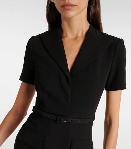 navy blue dress for baby girl Roland Mouret Asymmetric cady midi dress Roland Mouret main image 0