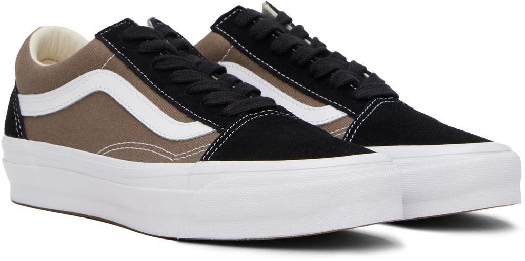 Vans Black 
Taupe Premium Old Skool Sneakers 4