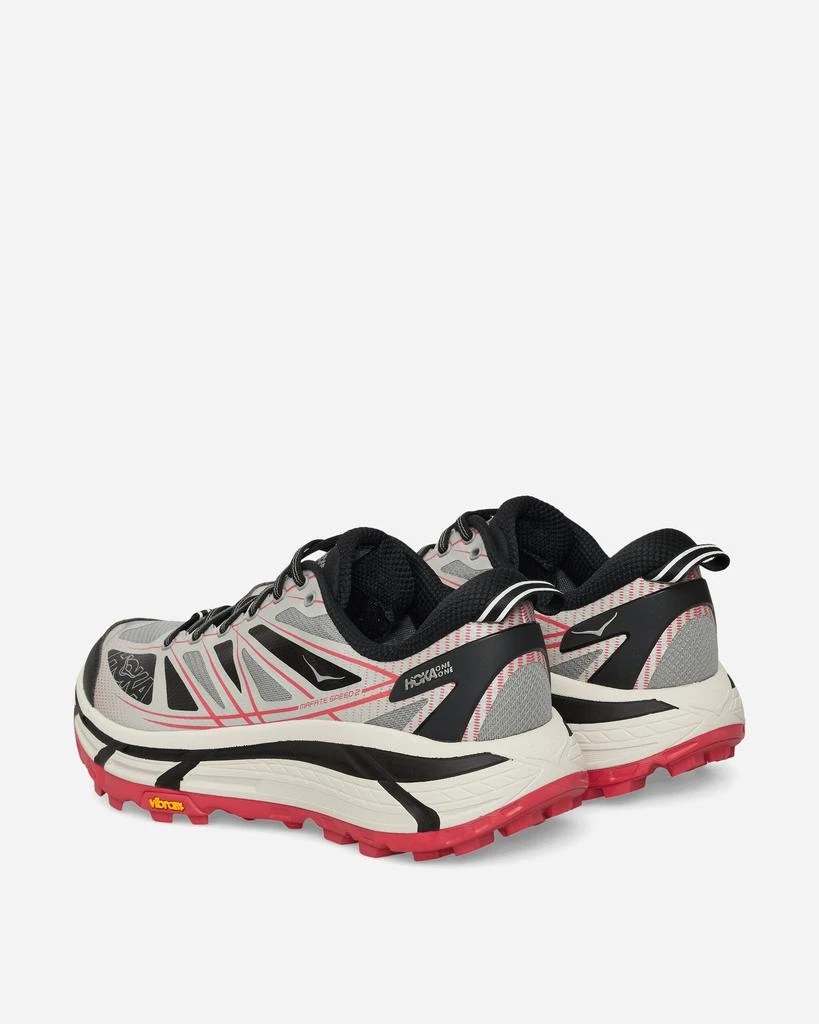 Hoka One One Mafate Speed 2 Sneakers Galactic Grey / Ruby Red 4