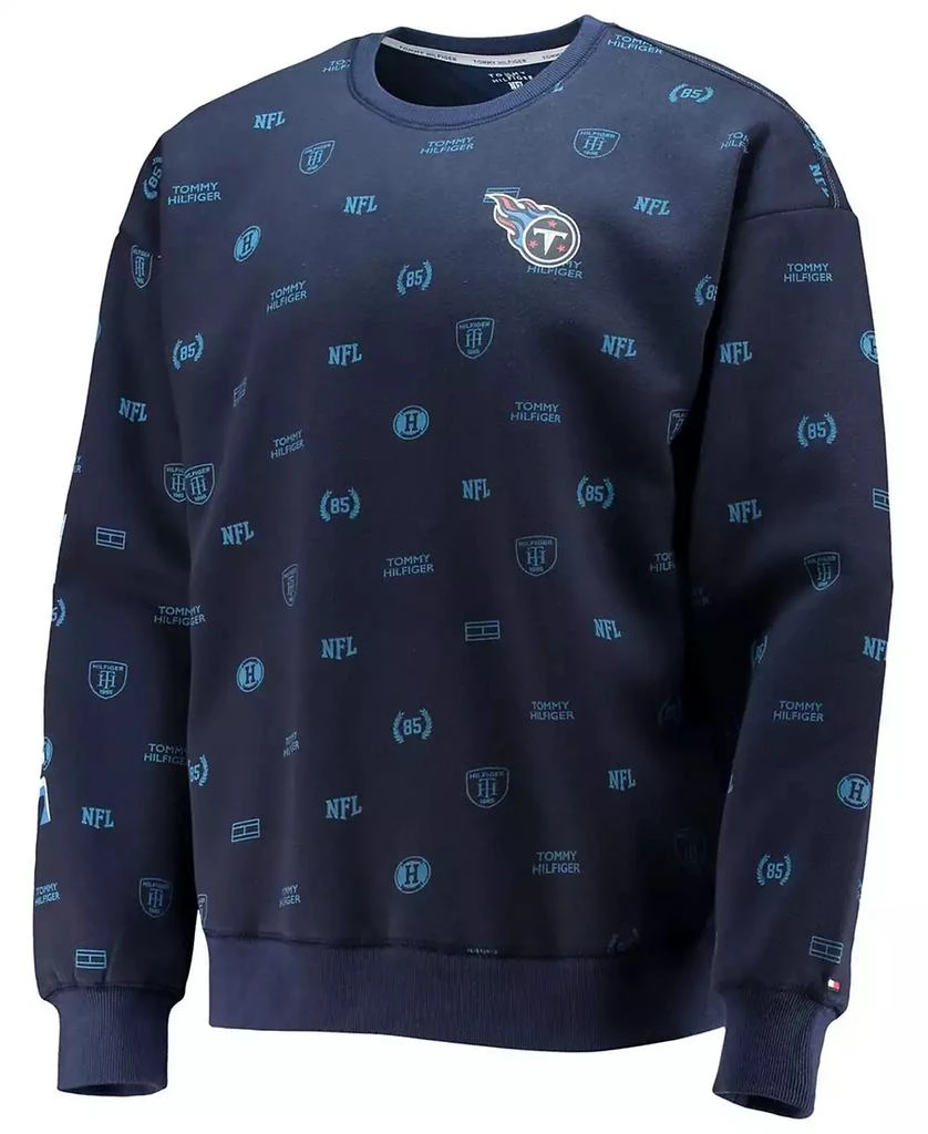 Tommy Hilfiger Men's Navy Tennessee Titans Reid Graphic Pullover Sweatshirt 3