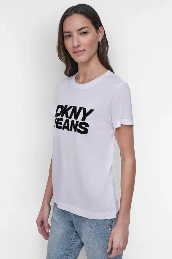 DKNY FLOCKED LOGO TEE 3
