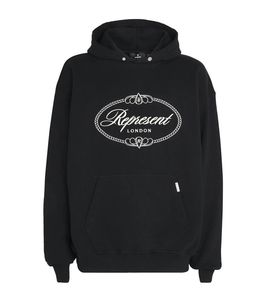 Represent x Harrods Cotton Logo Hoodie 1