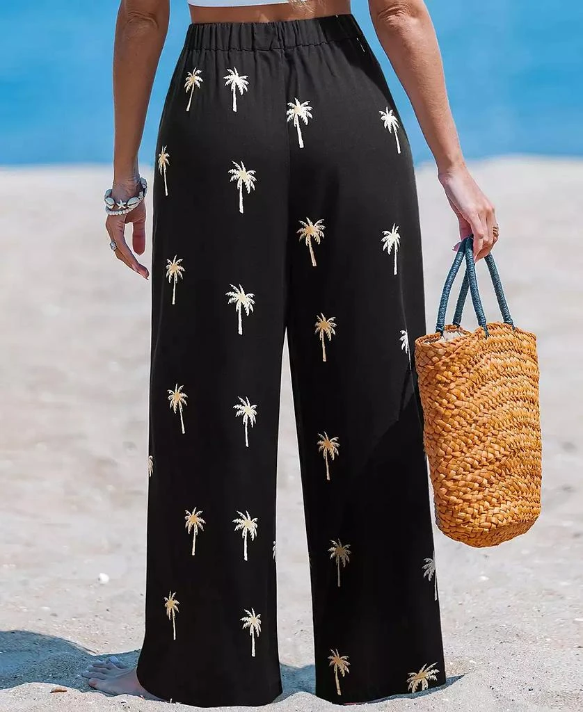 Cupshe Women
s Late Night Call Tropical Pants 3