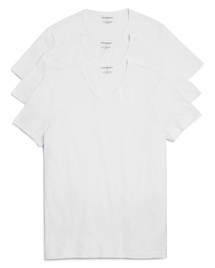 Emporio Armani Pure Cotton V-Neck T-Shirts - Pack of 3