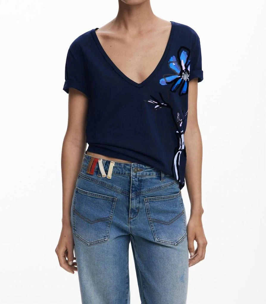 Desigual Desigual - VASE V-NECK T-SHIRT