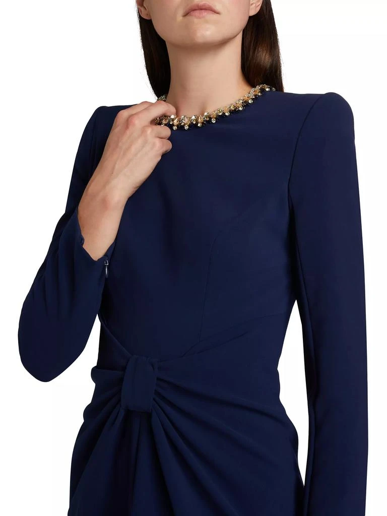 Jenny Packham Sunday Embellished Neck Tie Midi-Dress 6