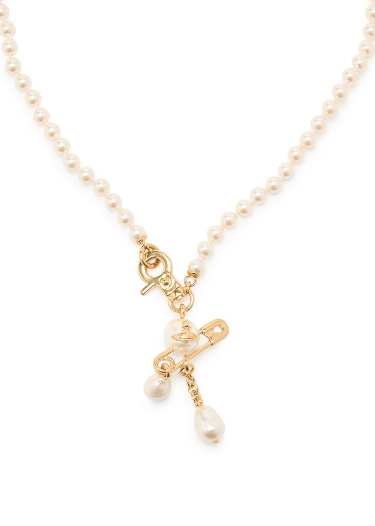 Vivienne Westwood Claude small faux pearl necklace - Necklaces