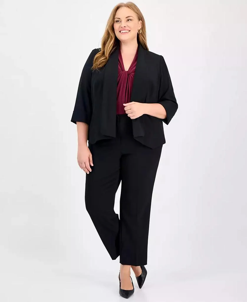 Kasper Plus Size Open-Front Soft Blazer 4