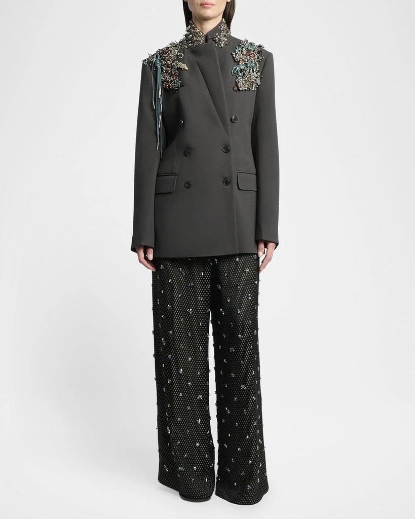 Dries Van Noten Embellished Double-Breasted Blazer 2