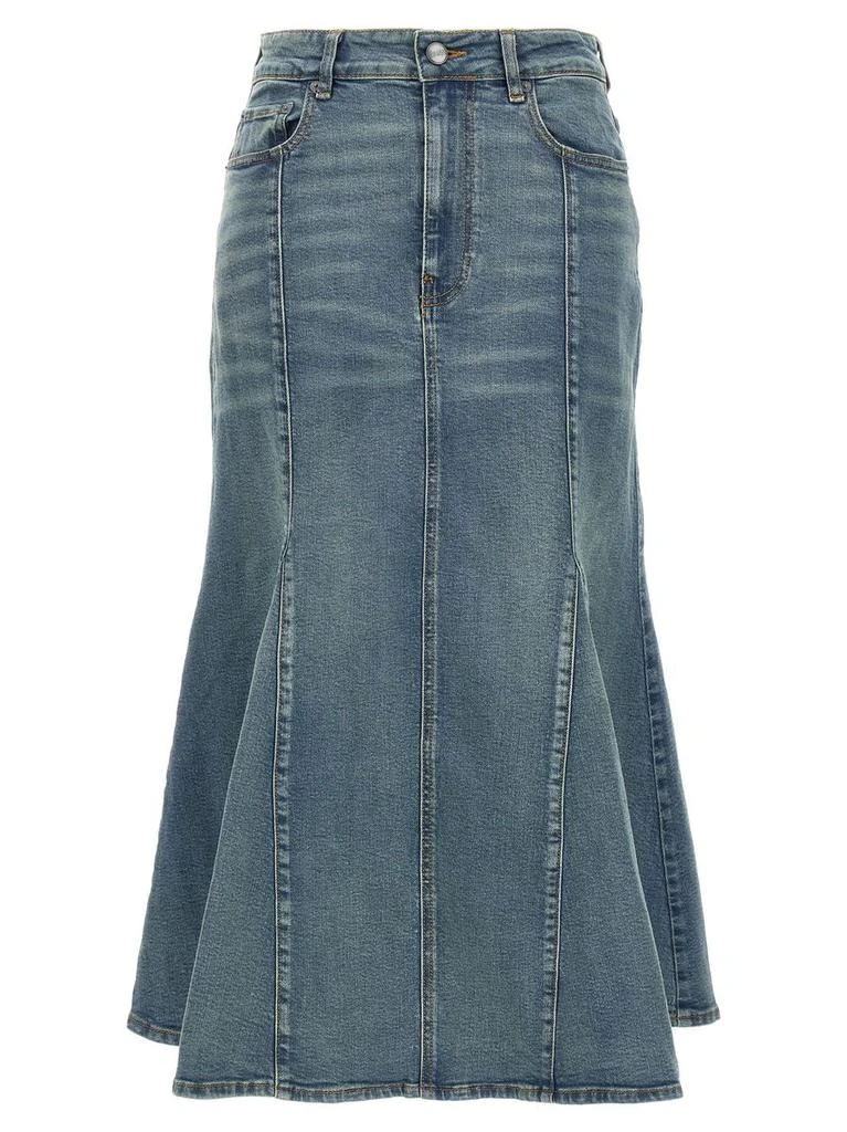 Ganni Ganni Tint Denim Peplum Skirt 1