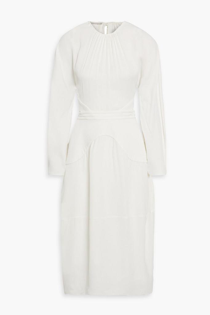 Stella McCartney Gathered cutout crepe midi dress
