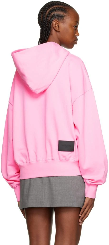 We11done Pink Old School Campus Hoodie 3