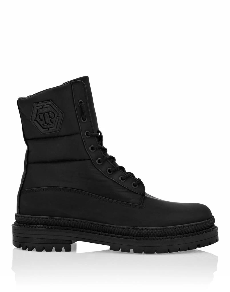 Authentic Phillipp Plein Boots Leather Boots Flat High Gothic Plein – On Sale Now with Up  main image 3