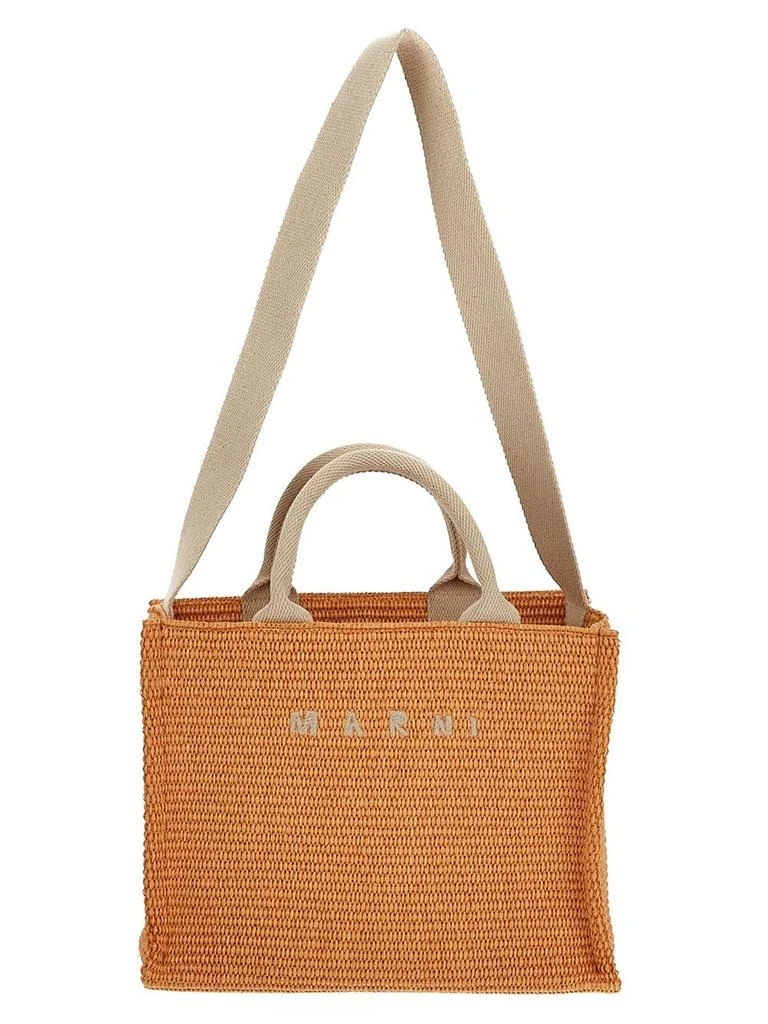 Marni Raffia Effect Small Tote Bag 1