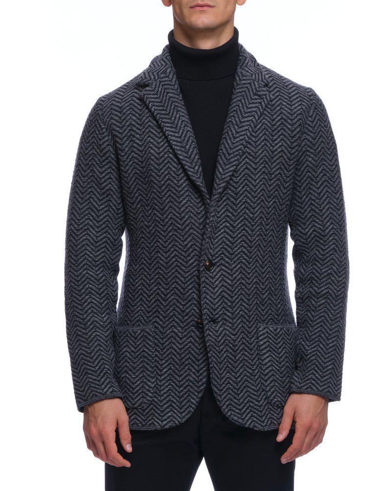 LARDINI Lardini Long Sleeve Single-Breasted Blazer
