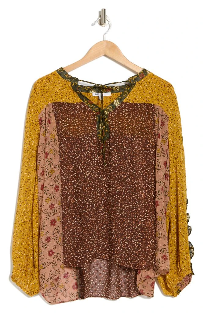 DR2 by Daniel Rainn Long Sleeve Floral Peasant Top 3