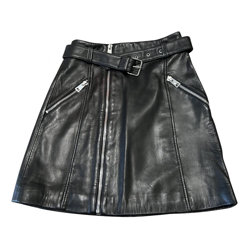 Claudie Pierlot Claudie Pierlot Leather mini skirt