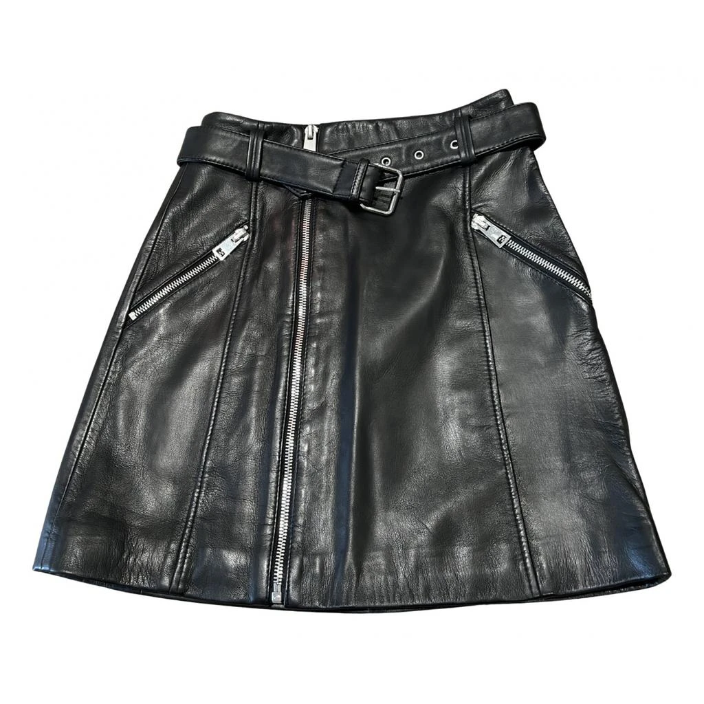 Claudie Pierlot Claudie Pierlot Leather mini skirt 1