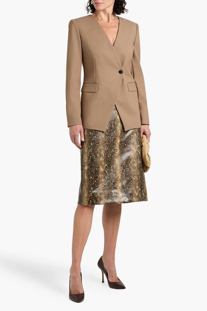 Theory Double-breasted crepe blazer