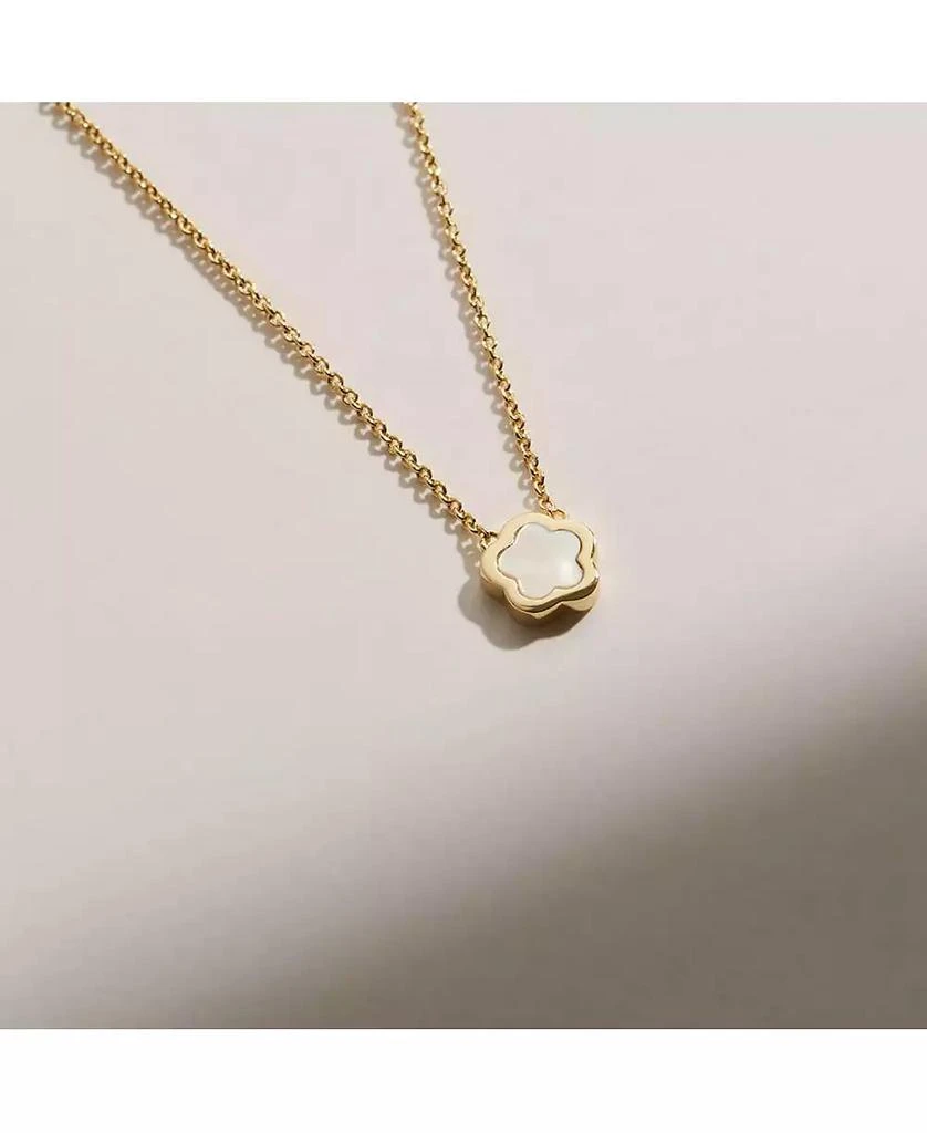 Ana Luisa Mother of Pearl Inlay Flower Pendant - Saya 5