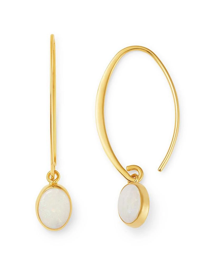 Bloomingdale's Opal Threader Earrings in 14K Yellow Gold 1