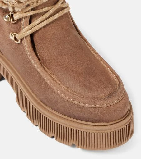 Bogner Turin suede and shearling lace-up boots 5