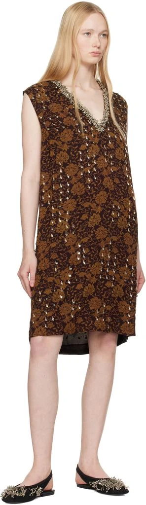 Dries Van Noten Black Embellished Mesh Slingback Ballerina Flats 5
