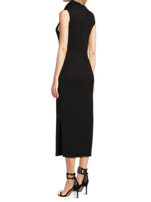 TASH + SOPHIE Turtleneck Sheath Midi Dress 3