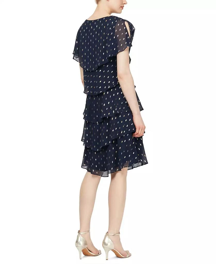 SL Fashions Polka-Dot Tiered Shift Dress 2